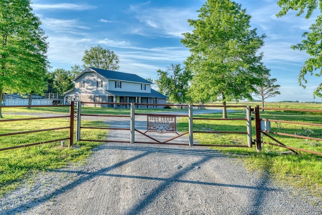 5378 W 450th Rd, Pryor, OK 74361 - view of front of home featuring a gate