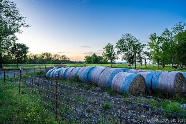 5378 W 450th Rd, Pryor, OK 74361 - view of property's community with fence and a view of countryside