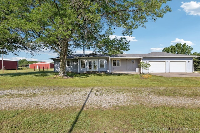 20600 Slick Rd, Kellyville, OK 74039 - ranch-style house with a garage and driveway