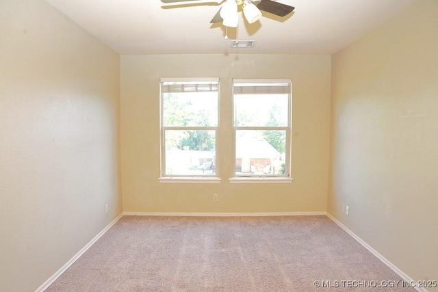 717 W 39th St, Sand Springs, OK 74063 - carpeted spare room featuring ceiling fan and baseboards