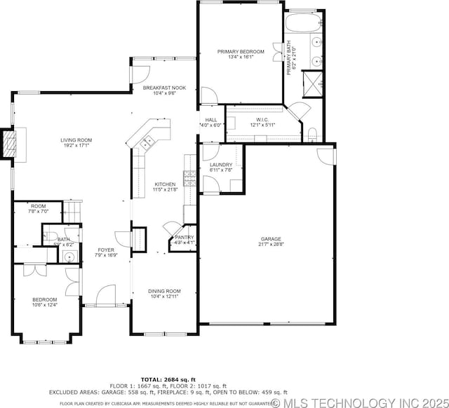 717 W 39th St, Sand Springs, OK 74063 - room layout