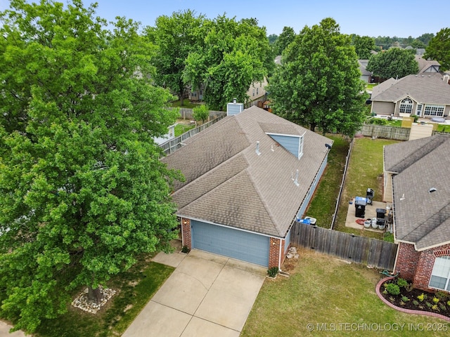 aerial view of property and surrounding area