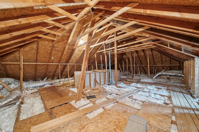 view of attic