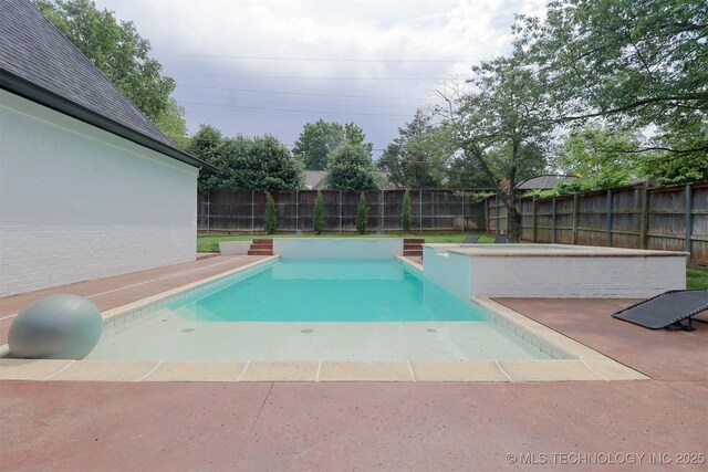 2503 S Birmingham Ave, Tulsa, OK 74114 - view of pool with a fenced backyard and a patio area