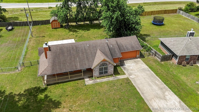 view of subject property