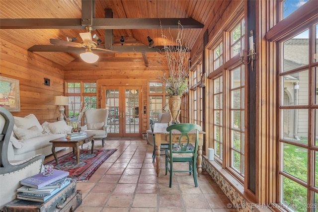 2815 S Woodward Blvd, Tulsa, OK 74114 - sunroom / solarium featuring french doors and healthy amount of natural light