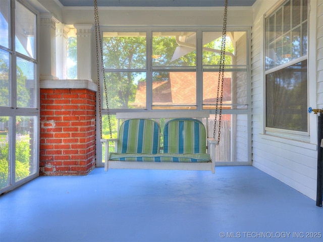 1618 S Rockford Ave, Tulsa, OK 74120 - unfurnished sunroom featuring healthy amount of natural light