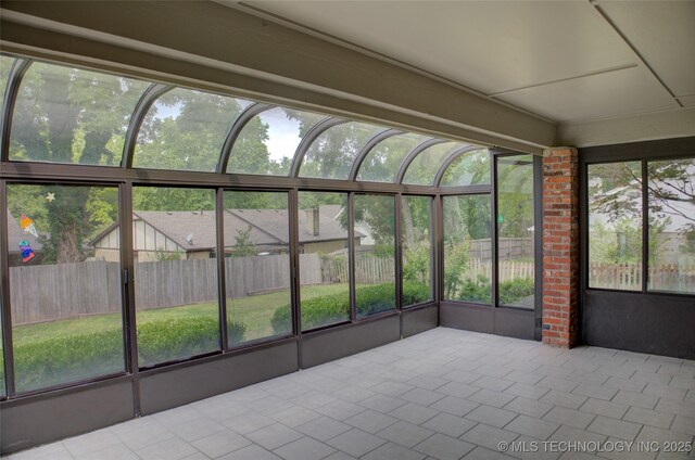 8242 S Sandusky Ave, Tulsa, OK 74137 - view of unfurnished sunroom