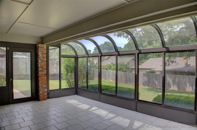 8242 S Sandusky Ave, Tulsa, OK 74137 - view of unfurnished sunroom