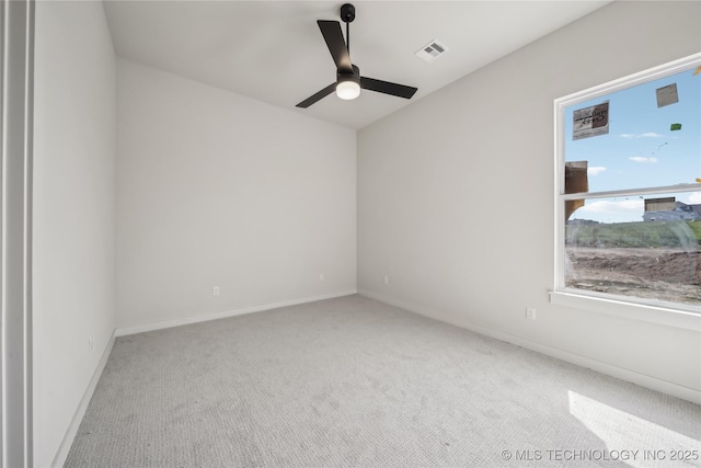 2607 E 135th Dr S, Bixby, OK 74008 - carpeted spare room featuring ceiling fan and baseboards