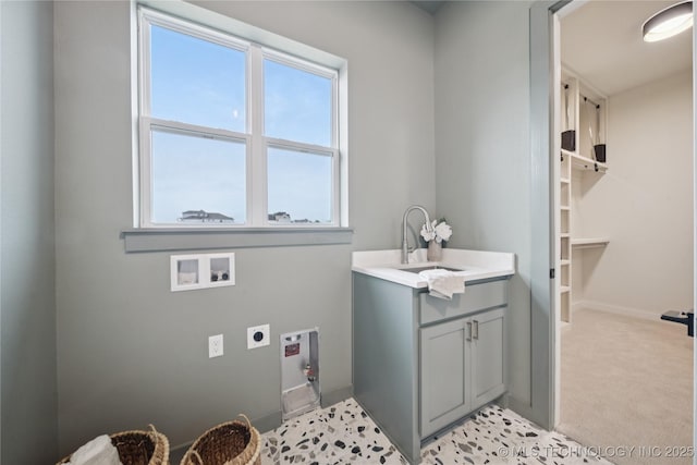 2607 E 135th Dr S, Bixby, OK 74008 - bathroom featuring vanity and baseboards
