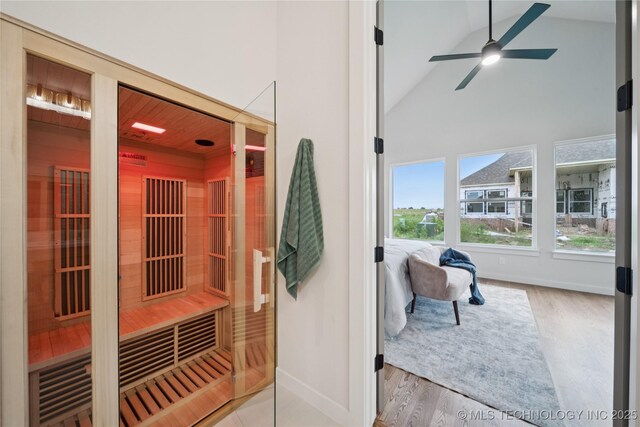 2607 E 135th Dr S, Bixby, OK 74008 - relaxing sauna with baseboards and wood finished floors