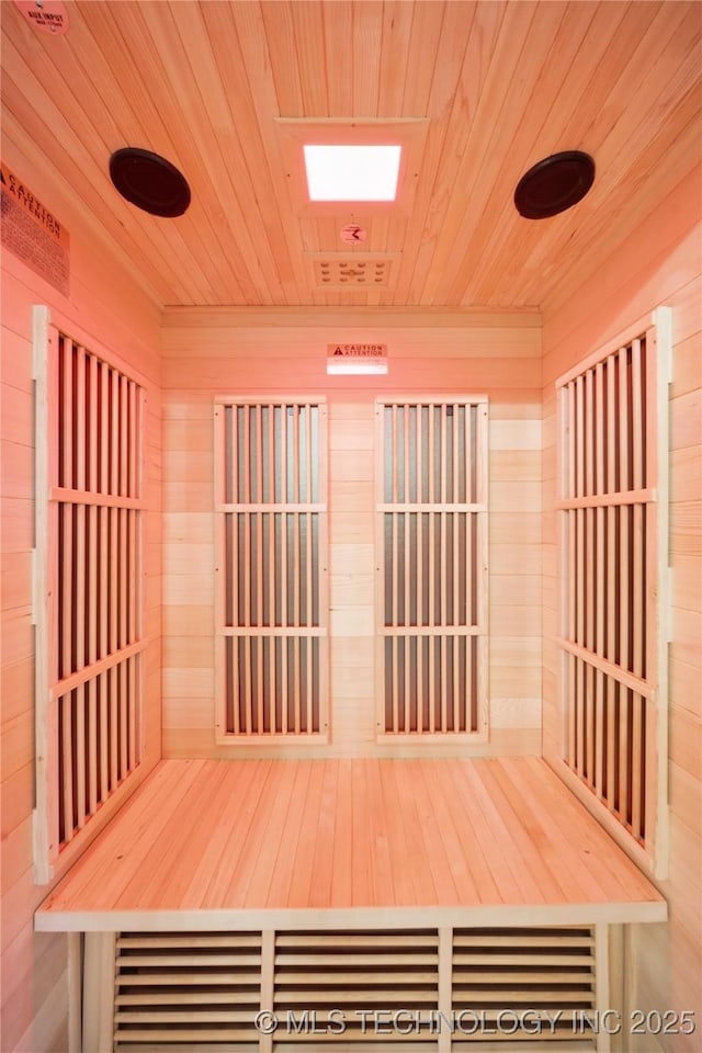 2607 E 135th Dr S, Bixby, OK 74008 - sauna / steam room featuring wooden ceiling and wood walls