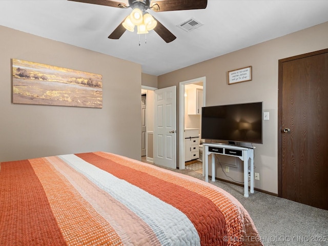 540 S Hamilton Ave, Dewey, OK 74029 - bedroom featuring light carpet, a ceiling fan, and baseboards