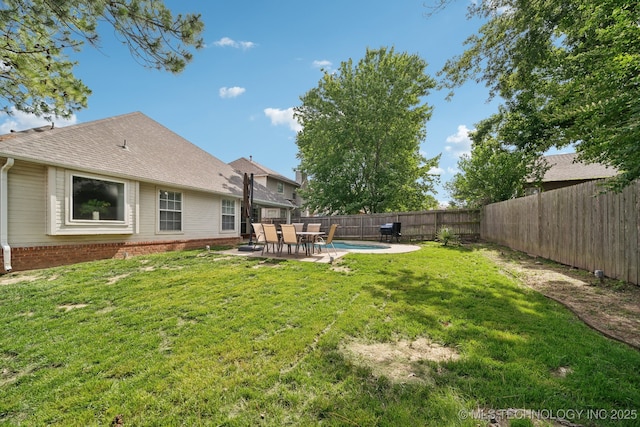1414 W 114th St, Jenks, OK 74037 - view of yard featuring a patio area
