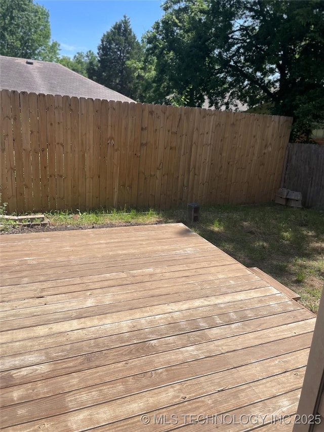 3164 S 101st E Ave Unit 801, Tulsa, OK 74146 - wooden terrace featuring fence