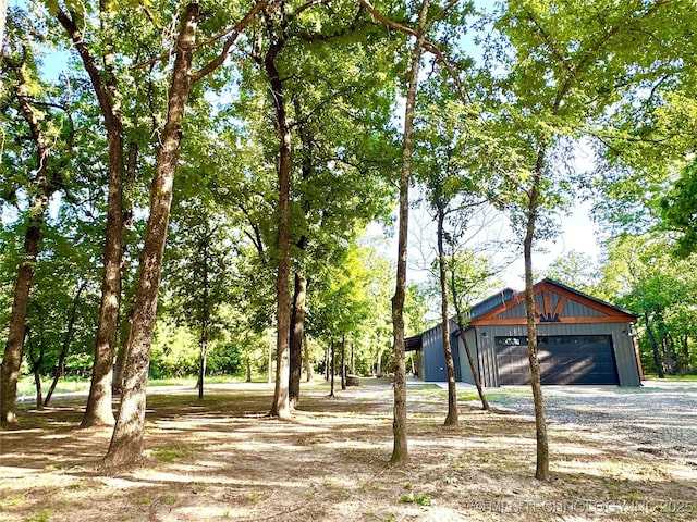 116645 S 4215th Rd, Eufaula, OK 74432 - view of front of house with a garage and an outdoor structure