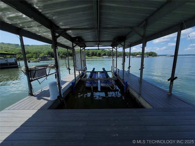 363 W 1700th Rd, Stigler, OK 74432 - dock with boat lift and a water view