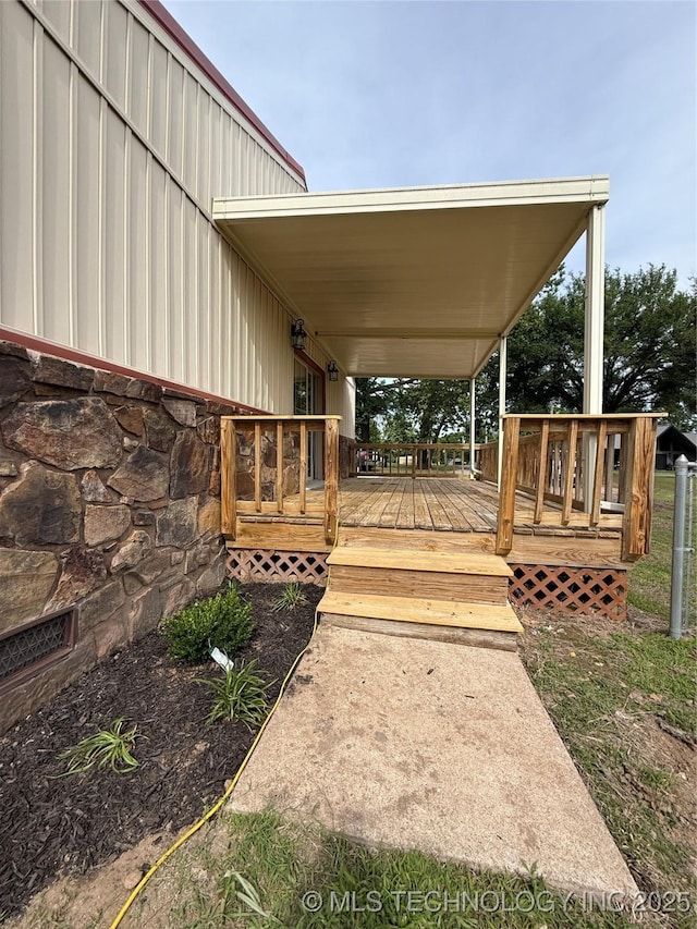 view of deck