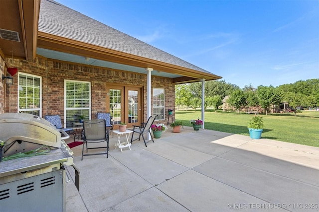 64 Floyd Everet, Colbert, OK 74733 - view of patio / terrace featuring outdoor dining area and a grill