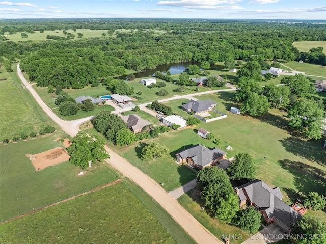 64 Floyd Everet, Colbert, OK 74733 - aerial view of property's location featuring a forest