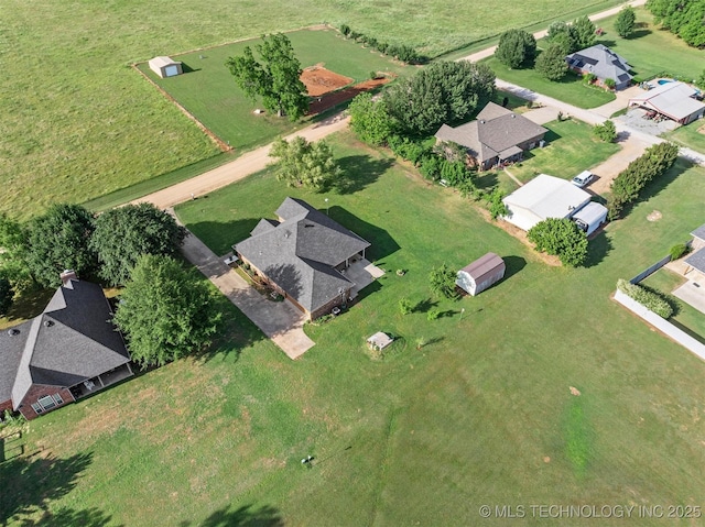 64 Floyd Everet, Colbert, OK 74733 - aerial view of property's location with nearby suburban area