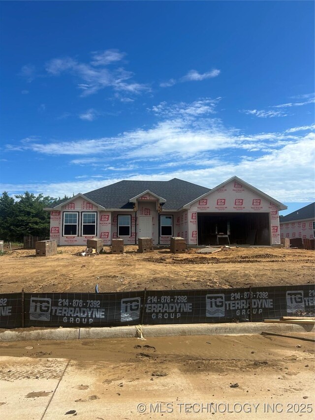 3316 Little John, Durant, OK 74701 - unfinished property with an attached garage