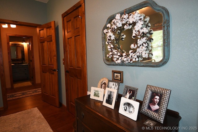 96729 S 4490, Vian, OK 74962 - corridor featuring wood finished floors and baseboards