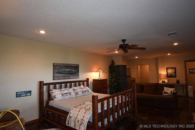 96729 S 4490, Vian, OK 74962 - bedroom featuring recessed lighting, baseboards, and a textured ceiling