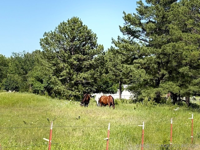 1216 N Oak Grove Rd, Drumright, OK 74030 - view of yard with a view of countryside