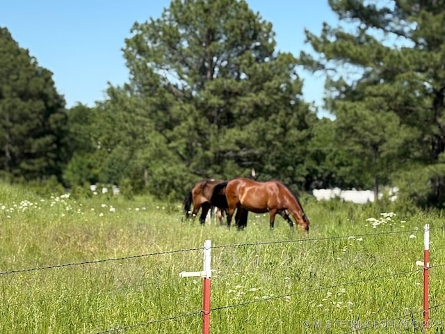 1216 N Oak Grove Rd, Drumright, OK 74030 - view of yard featuring a view of rural / pastoral area