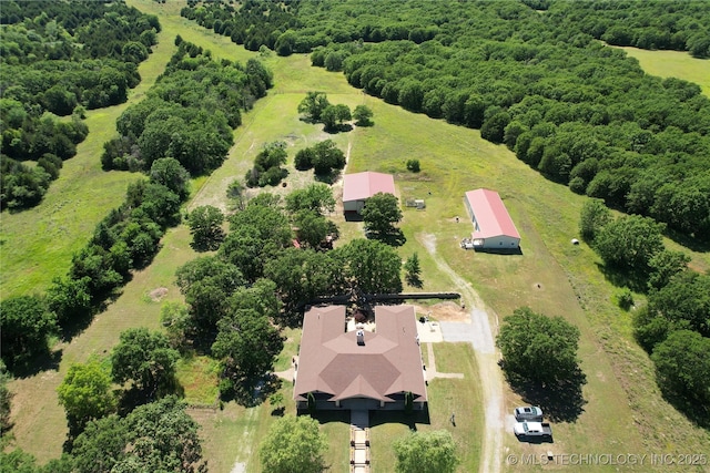 1216 N Oak Grove Rd, Drumright, OK 74030 - aerial view of sparsely populated area
