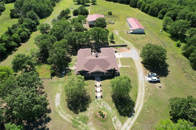 1216 N Oak Grove Rd, Drumright, OK 74030 - drone / aerial view