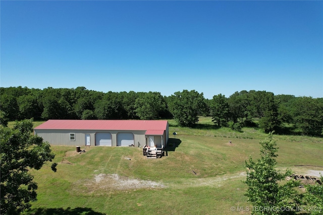 1216 N Oak Grove Rd, Drumright, OK 74030 - view from above of property