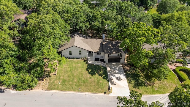3442 E 75th Pl, Tulsa, OK 74136 - view from above of property