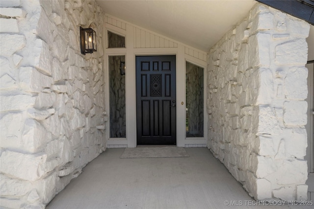 3442 E 75th Pl, Tulsa, OK 74136 - property entrance featuring stone siding