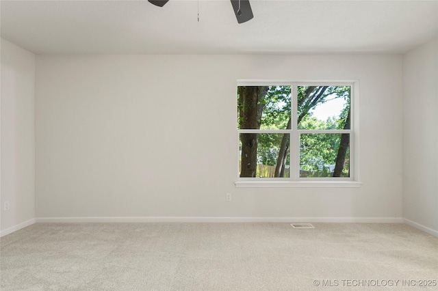 3442 E 75th Pl, Tulsa, OK 74136 - carpeted empty room with ceiling fan and baseboards