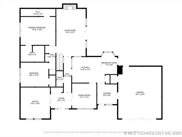 3606 E 70th Pl, Tulsa, OK 74136 - property floor plan