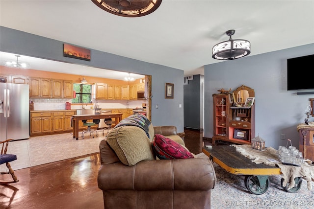 10797 S Talala Creek Ct # B, Talala, OK 74080 - view of living room