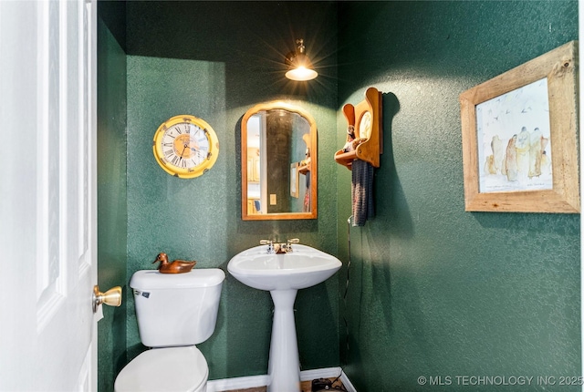 10797 S Talala Creek Ct # B, Talala, OK 74080 - half bathroom with toilet and a textured wall