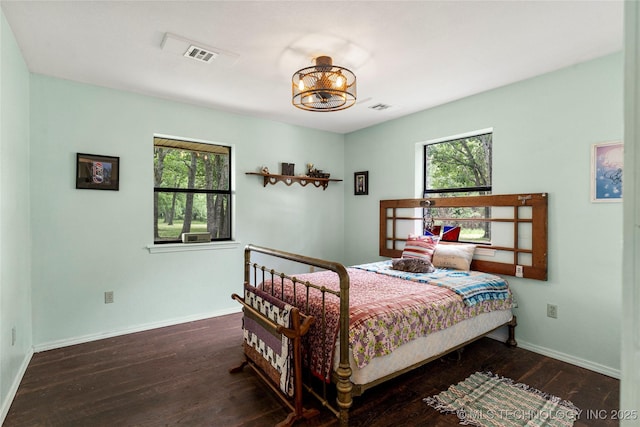 10797 S Talala Creek Ct # B, Talala, OK 74080 - bedroom with multiple windows and hardwood / wood-style floors