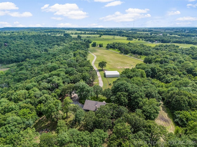 10797 S Talala Creek Ct # B, Talala, OK 74080 - bird's eye view of a forest