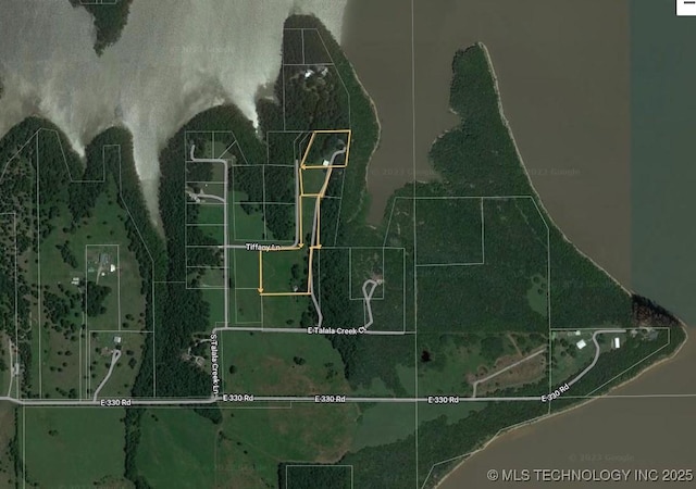 10797 S Talala Creek Ct # B, Talala, OK 74080 - map / location featuring property parcel outlined