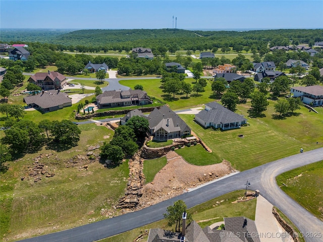 12432 Boulder Rdg, Sperry, OK 74073 - aerial view of property's location with nearby suburban area
