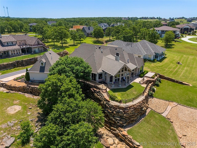 12432 Boulder Rdg, Sperry, OK 74073 - aerial perspective of suburban area