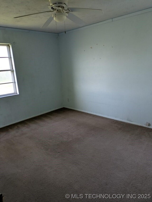115 W Lisa Ln, Big Cabin, OK 74332 - carpeted spare room with a ceiling fan and baseboards