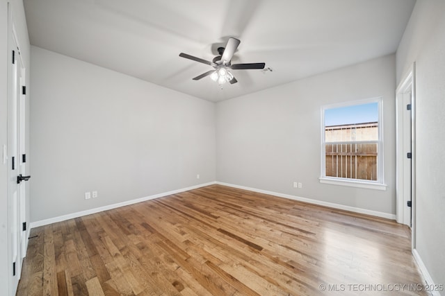 682 W 113th Ct S, Jenks, OK 74037 - empty room with light wood-type flooring and a ceiling fan