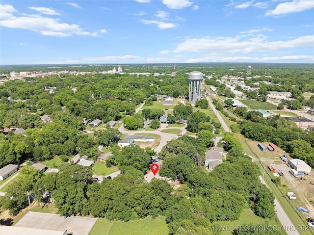 532 Hammers Rd, Ardmore, OK 73401 - drone / aerial view of a tree filled landscape