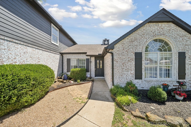27108 E 82nd St S, Broken Arrow, OK 74014 - property entrance featuring brick siding