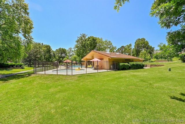 3805 E 64th Pl, Tulsa, OK 74136 - view of community with a pool and a patio